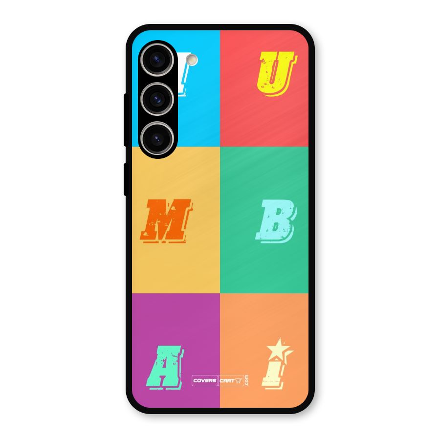 Mumbai Alphabets Metal Back Case for Galaxy S23 Plus