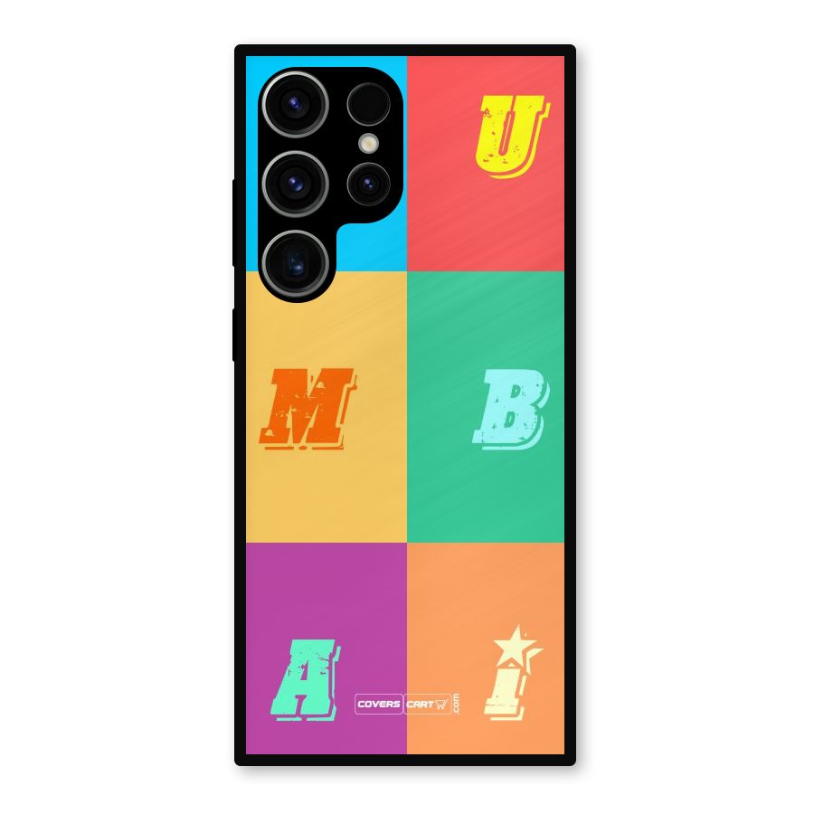 Mumbai Alphabets Metal Back Case for Galaxy S23 Ultra