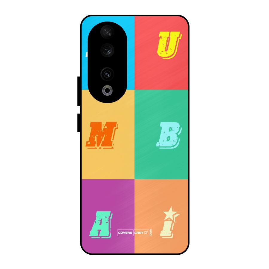 Mumbai Alphabets Metal Back Case for Honor 90