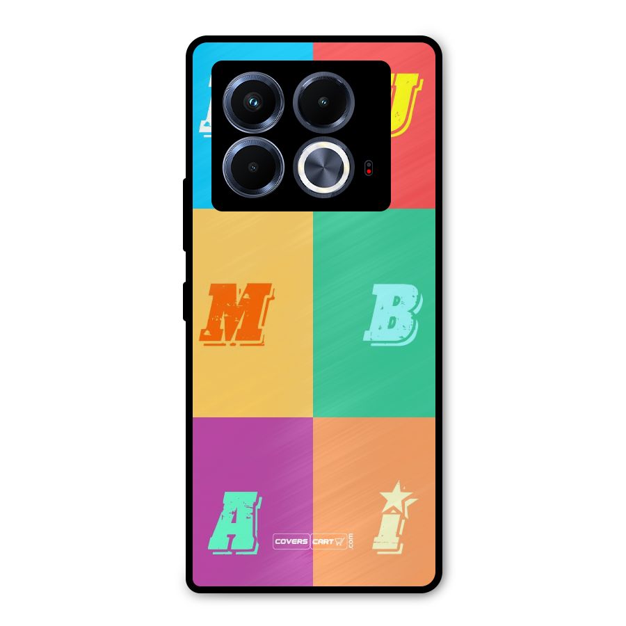 Mumbai Alphabets Metal Back Case for Infinix Note 40 5G