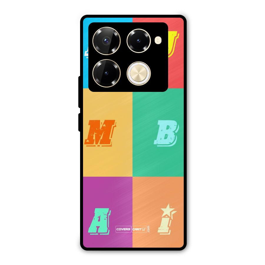 Mumbai Alphabets Metal Back Case for Infinix Note 40 Pro Plus
