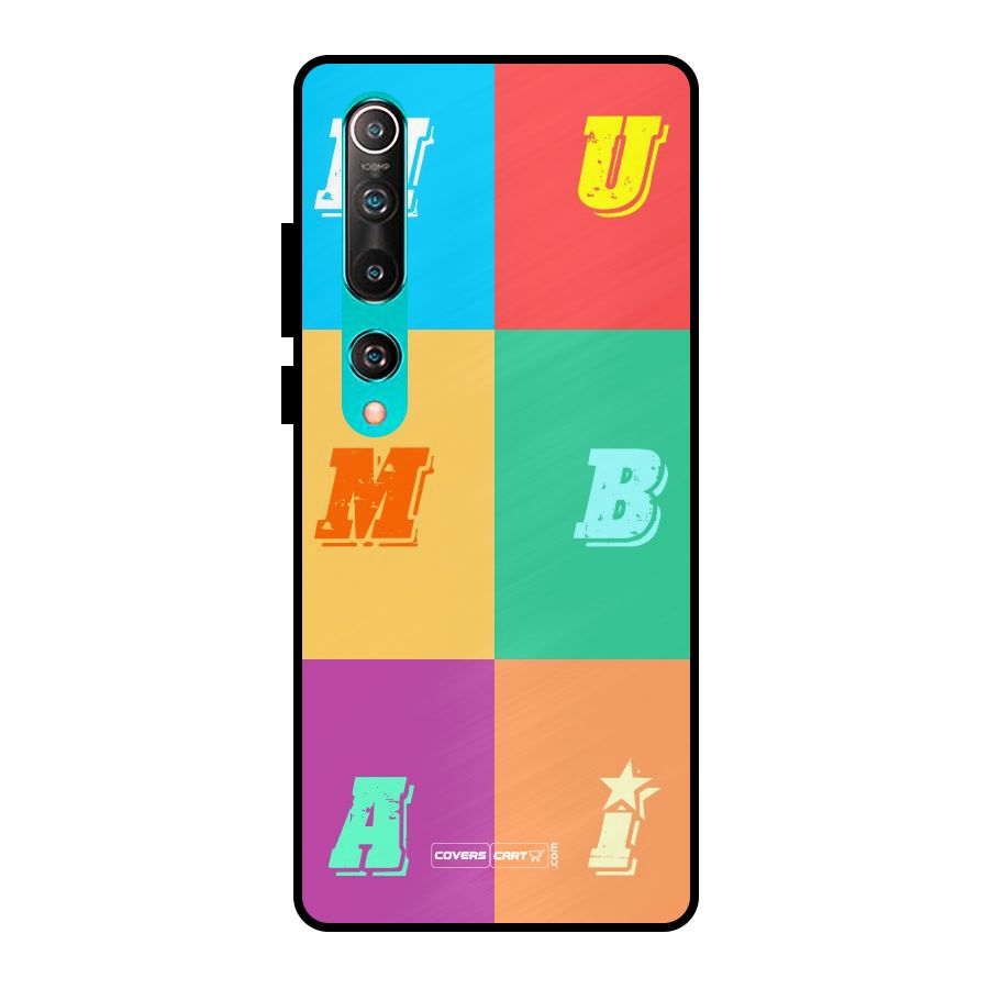 Mumbai Alphabets Metal Back Case for Mi 10