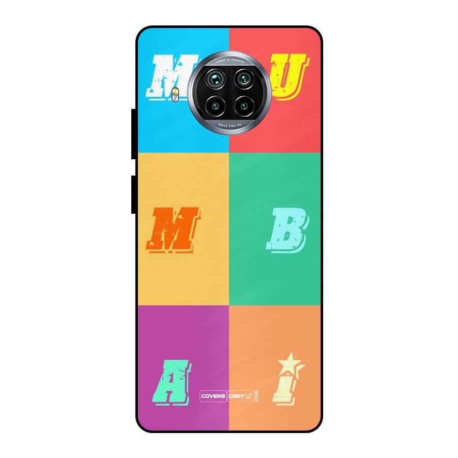 Mumbai Alphabets Metal Back Case for Mi 10i