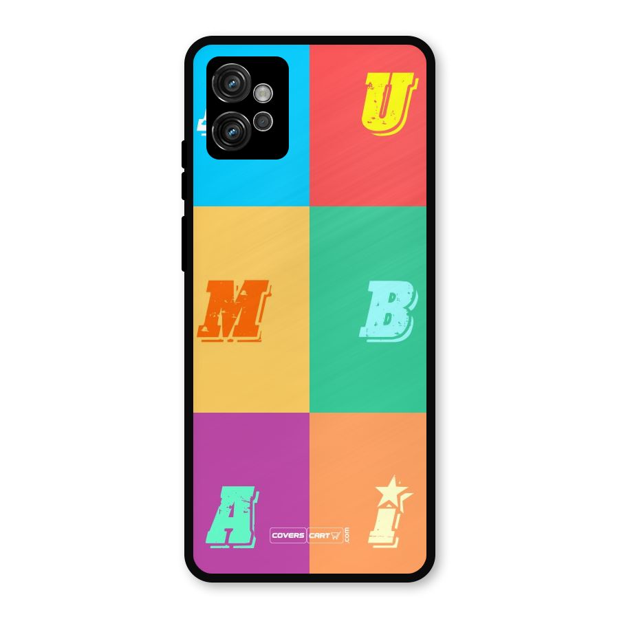 Mumbai Alphabets Metal Back Case for Moto G32