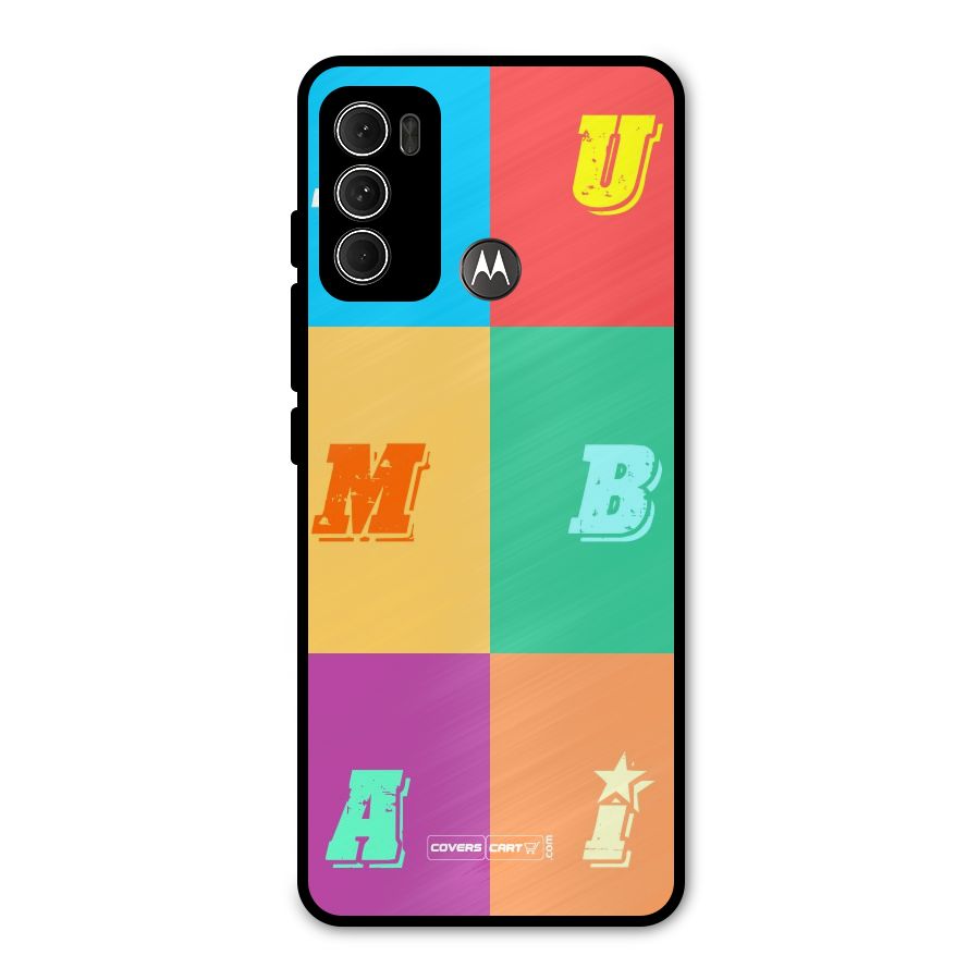 Mumbai Alphabets Metal Back Case for Moto G60