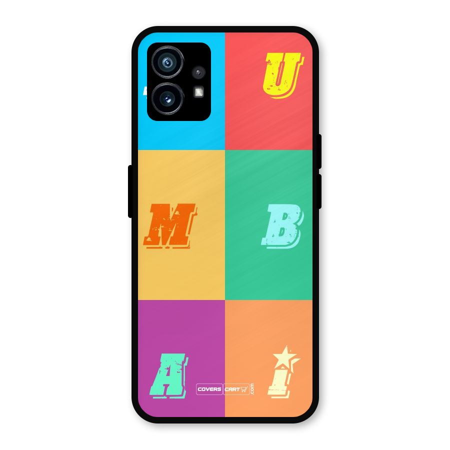 Mumbai Alphabets Metal Back Case for Nothing Phone 1
