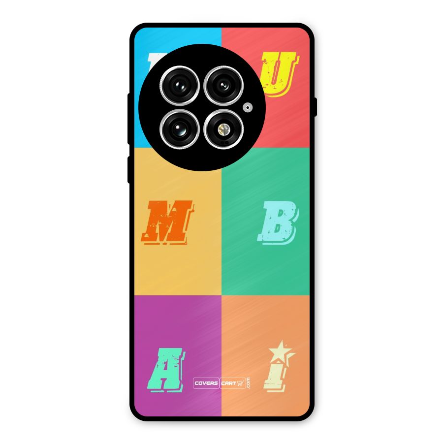 Mumbai Alphabets Metal Back Case for OnePlus 13