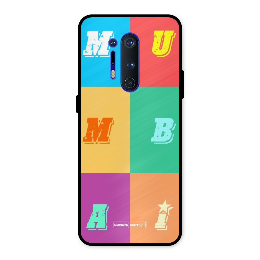 Mumbai Alphabets Metal Back Case for OnePlus 8 Pro
