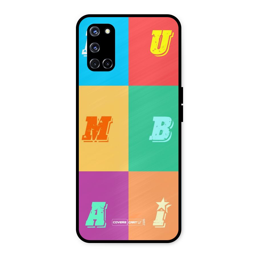 Mumbai Alphabets Metal Back Case for Oppo A52