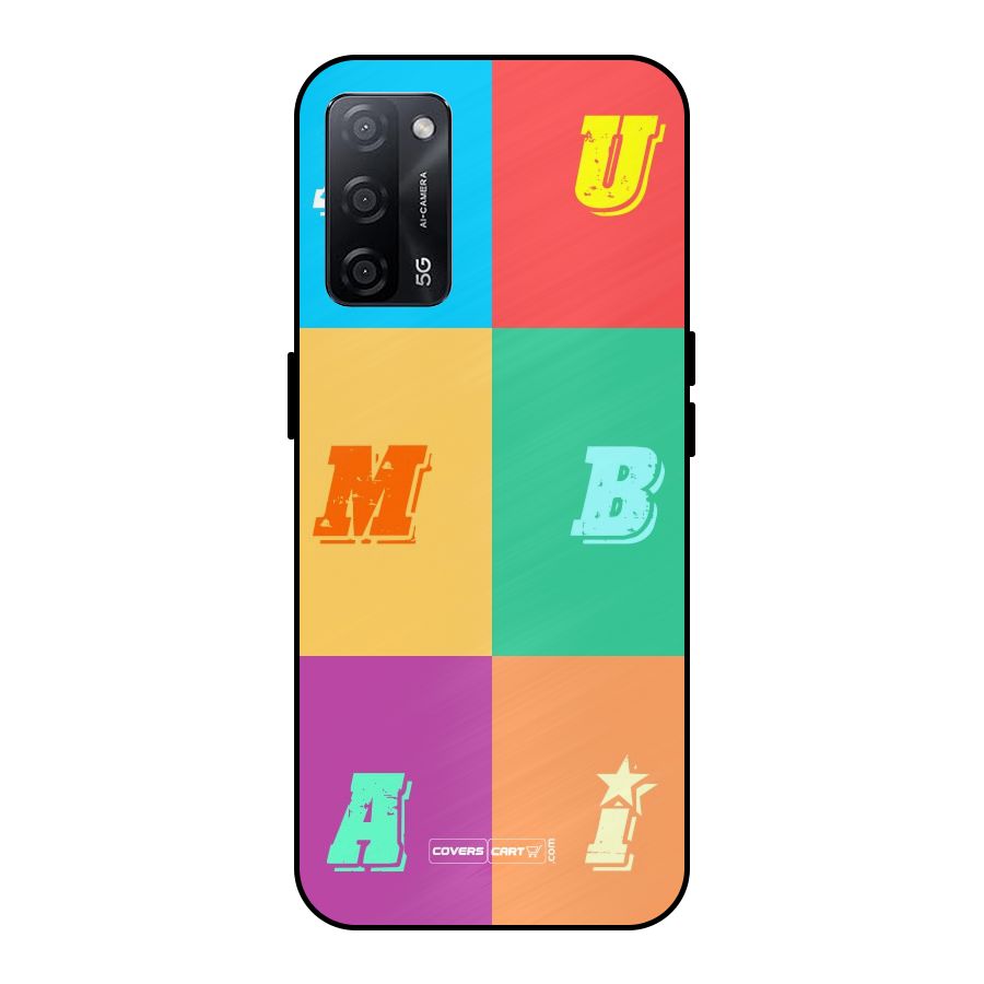Mumbai Alphabets Metal Back Case for Oppo A53s 5G