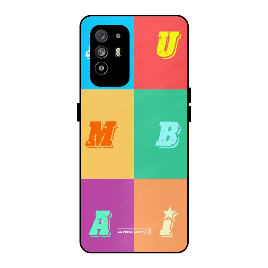 Mumbai Alphabets Metal Back Case for Oppo F19 Pro Plus 5G