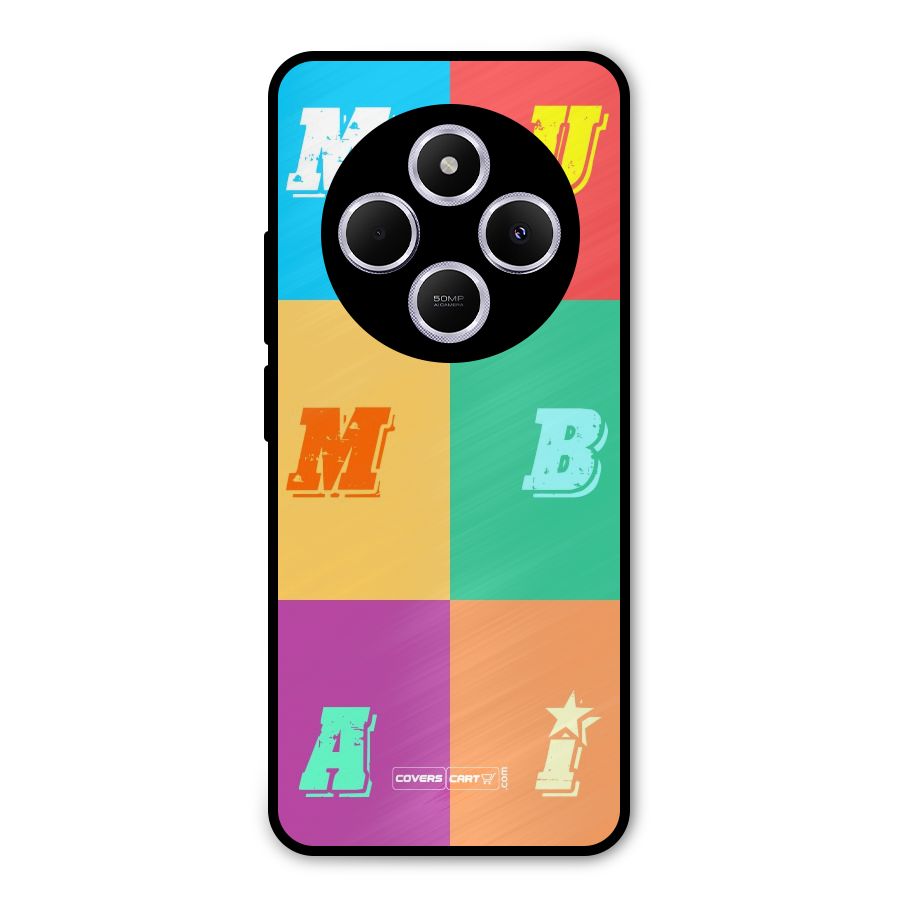 Mumbai Alphabets Metal Back Case for Poco C75 5G