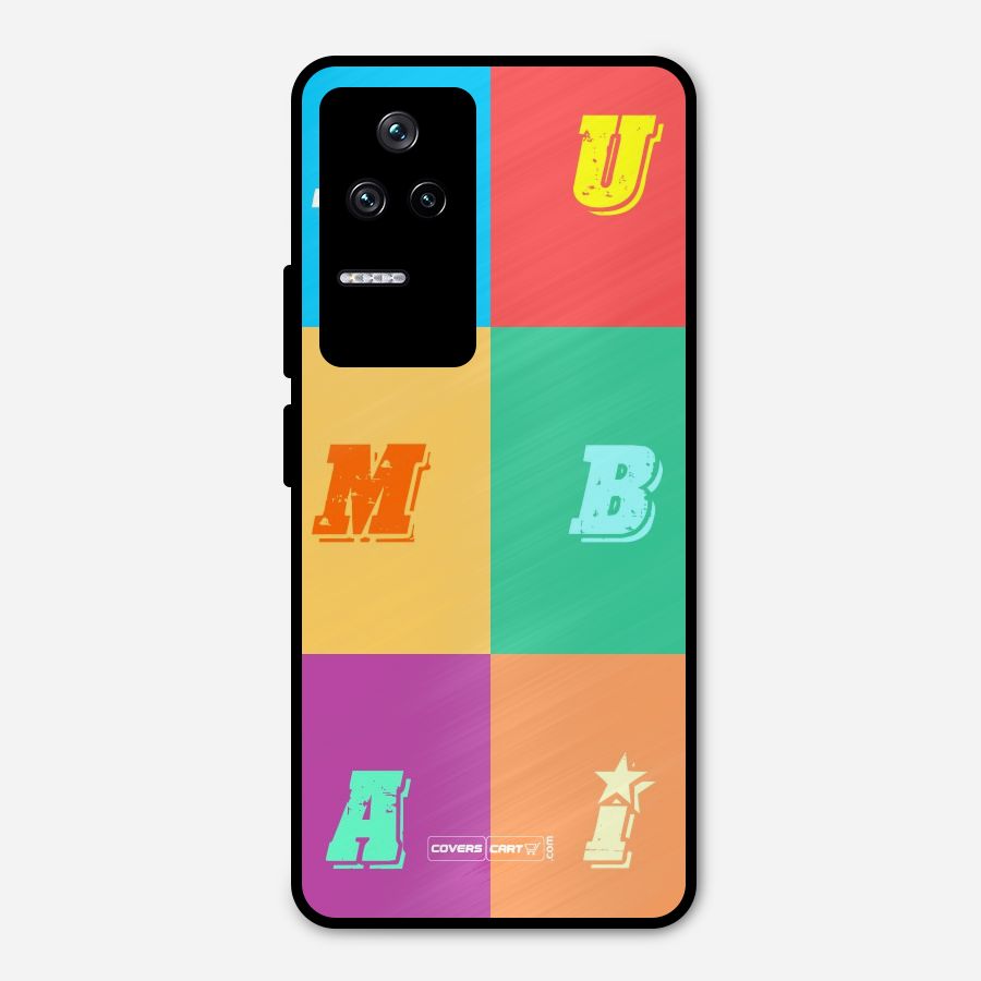 Mumbai Alphabets Metal Back Case for Poco F4 5G