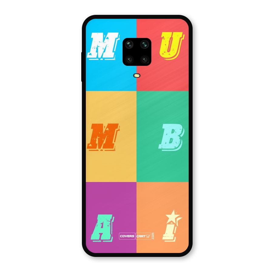 Mumbai Alphabets Metal Back Case for Poco M2