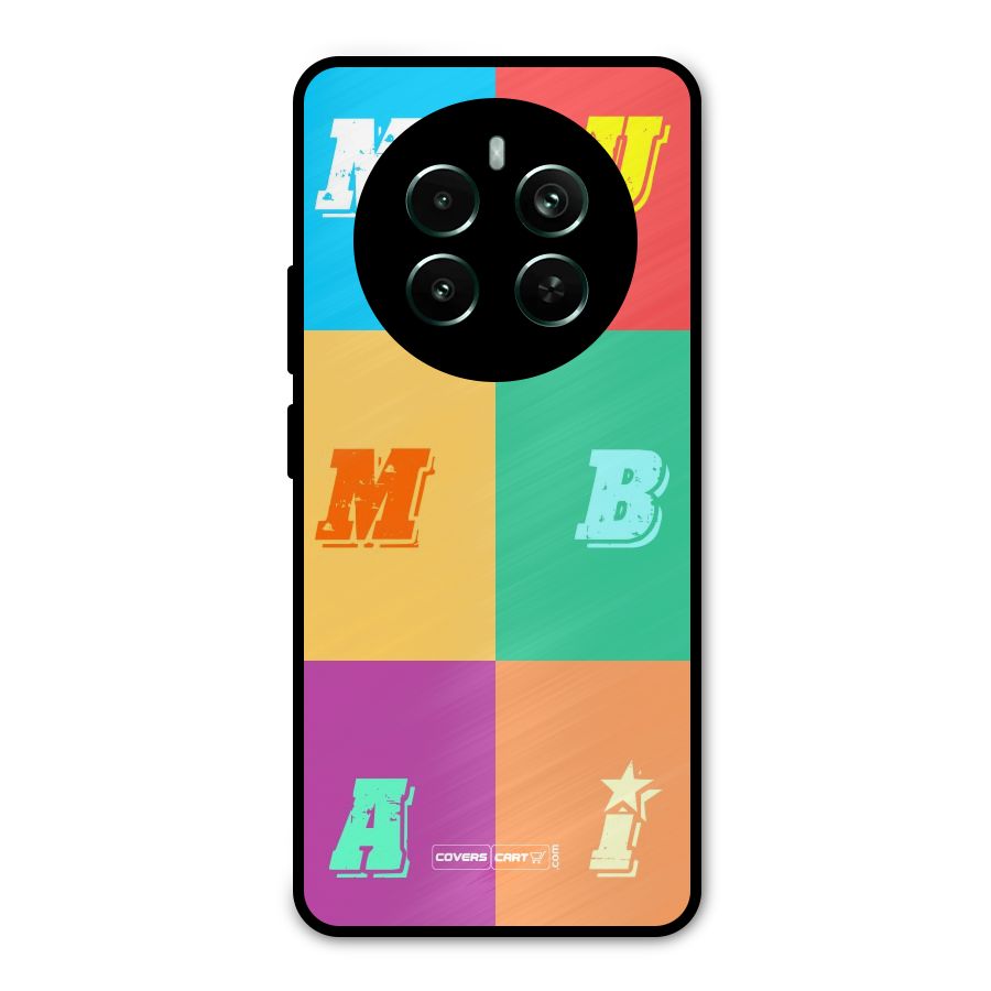 Mumbai Alphabets Metal Back Case for Realme 12 Pro Plus
