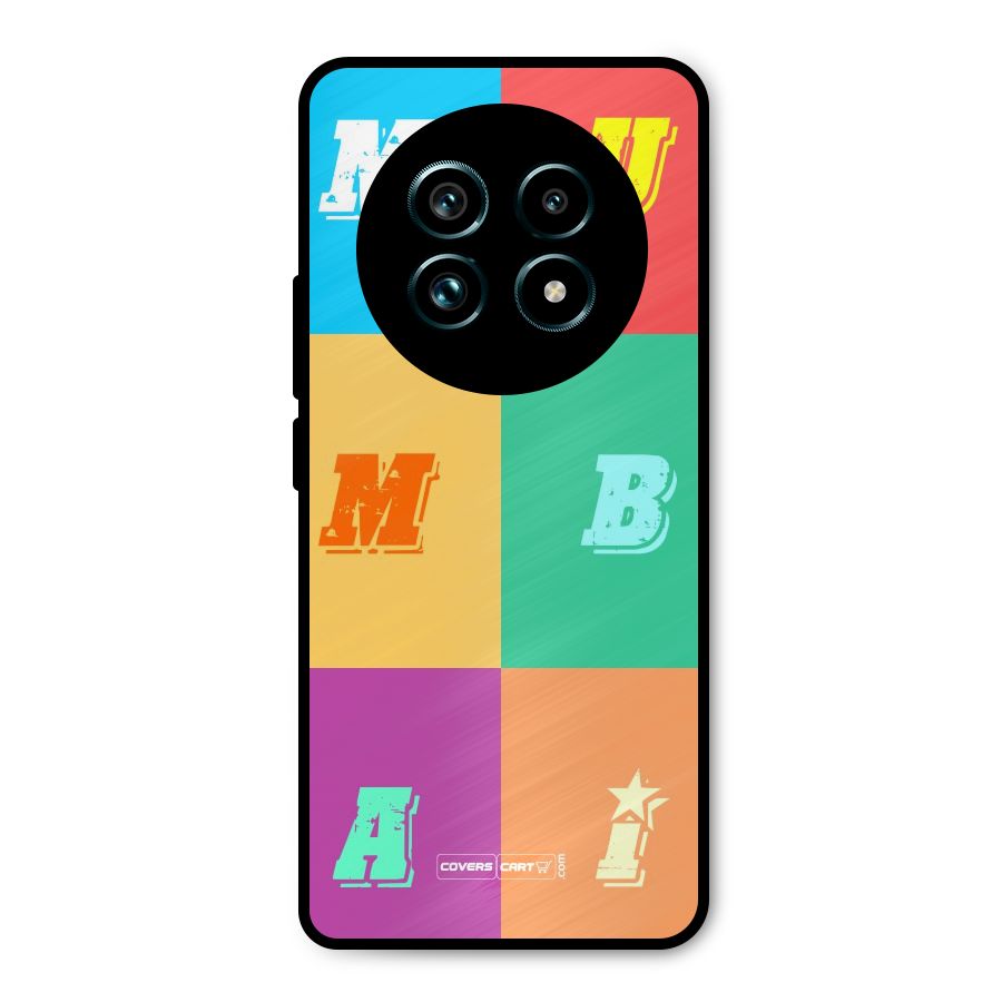 Mumbai Alphabets Metal Back Case for Realme 13 Pro Plus