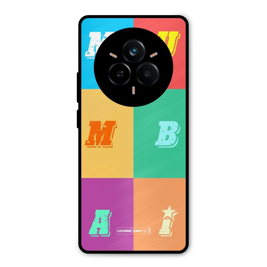 Mumbai Alphabets Metal Back Case for Realme 14 Pro Plus