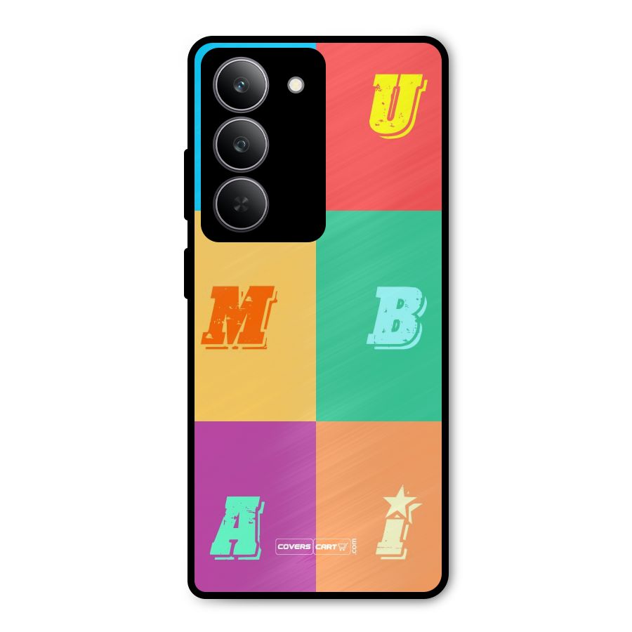 Mumbai Alphabets Metal Back Case for Realme 14x