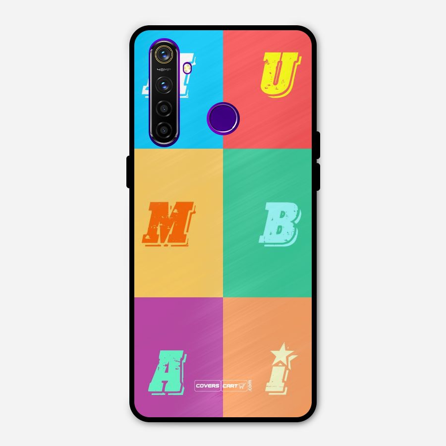 Mumbai Alphabets Metal Back Case for Realme 5 Pro