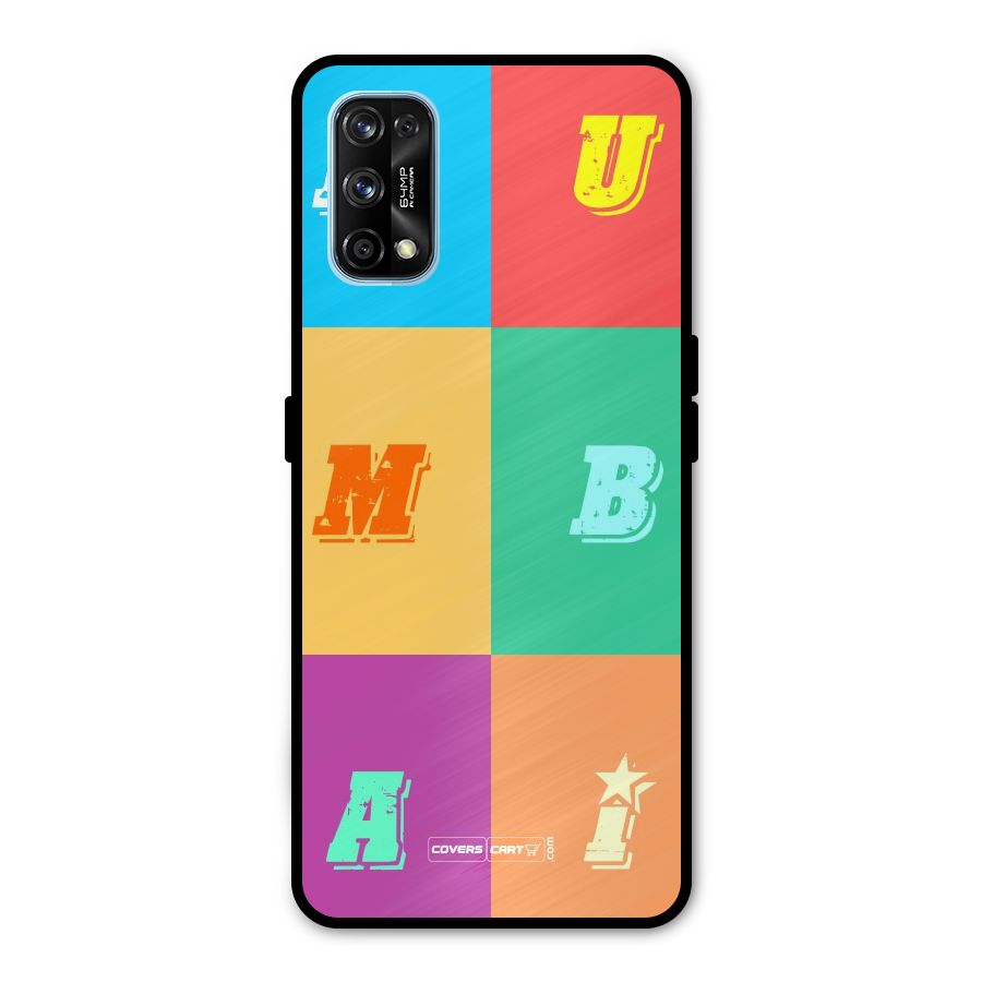 Mumbai Alphabets Metal Back Case for Realme 7 Pro