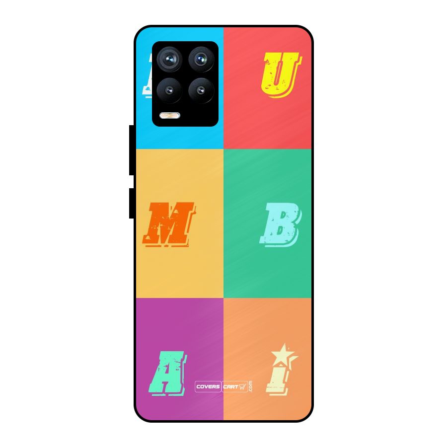 Mumbai Alphabets Metal Back Case for Realme 8 Pro