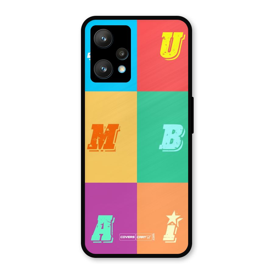 Mumbai Alphabets Metal Back Case for Realme 9
