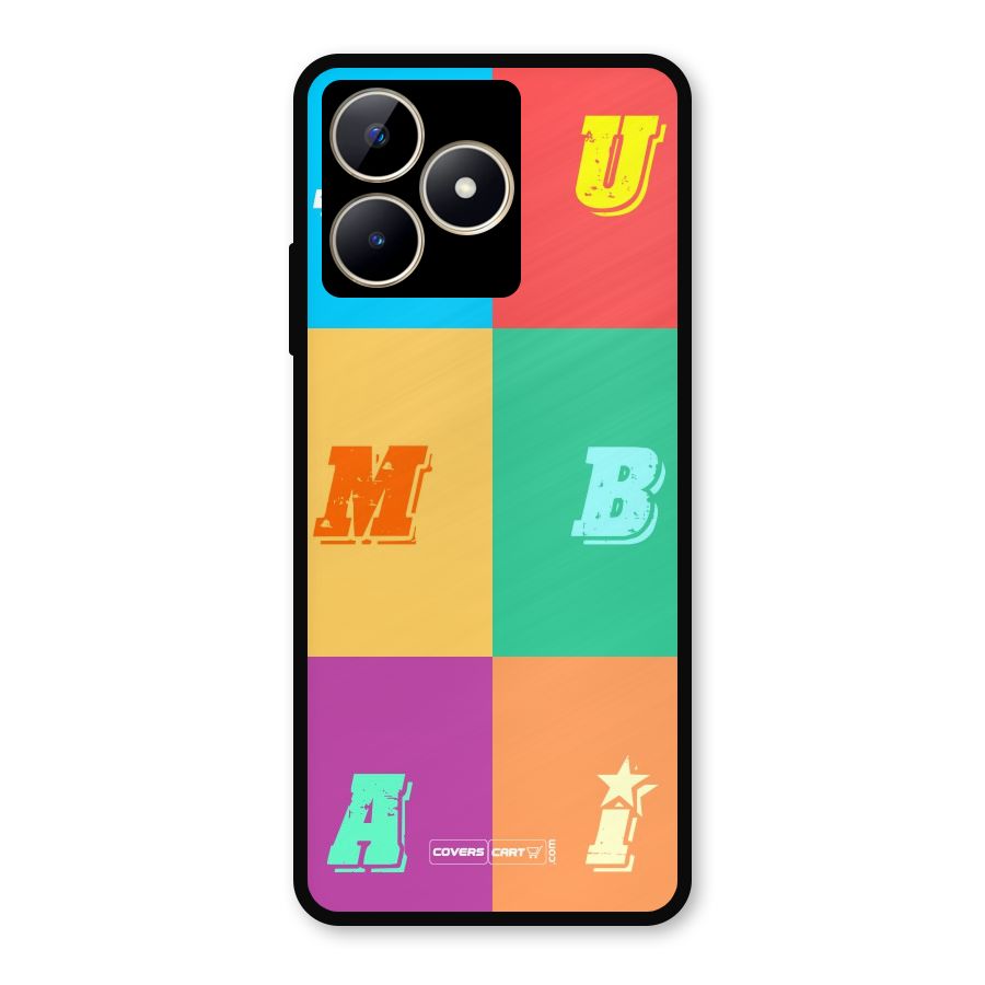 Mumbai Alphabets Metal Back Case for Realme C53