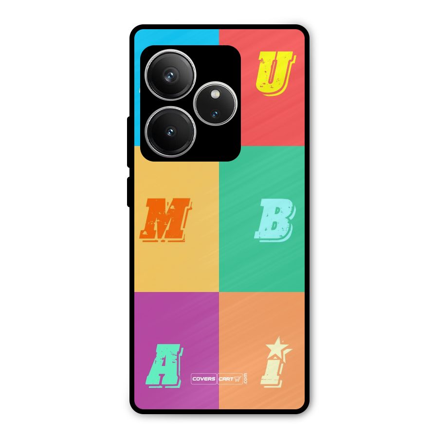 Mumbai Alphabets Metal Back Case for Realme GT 6
