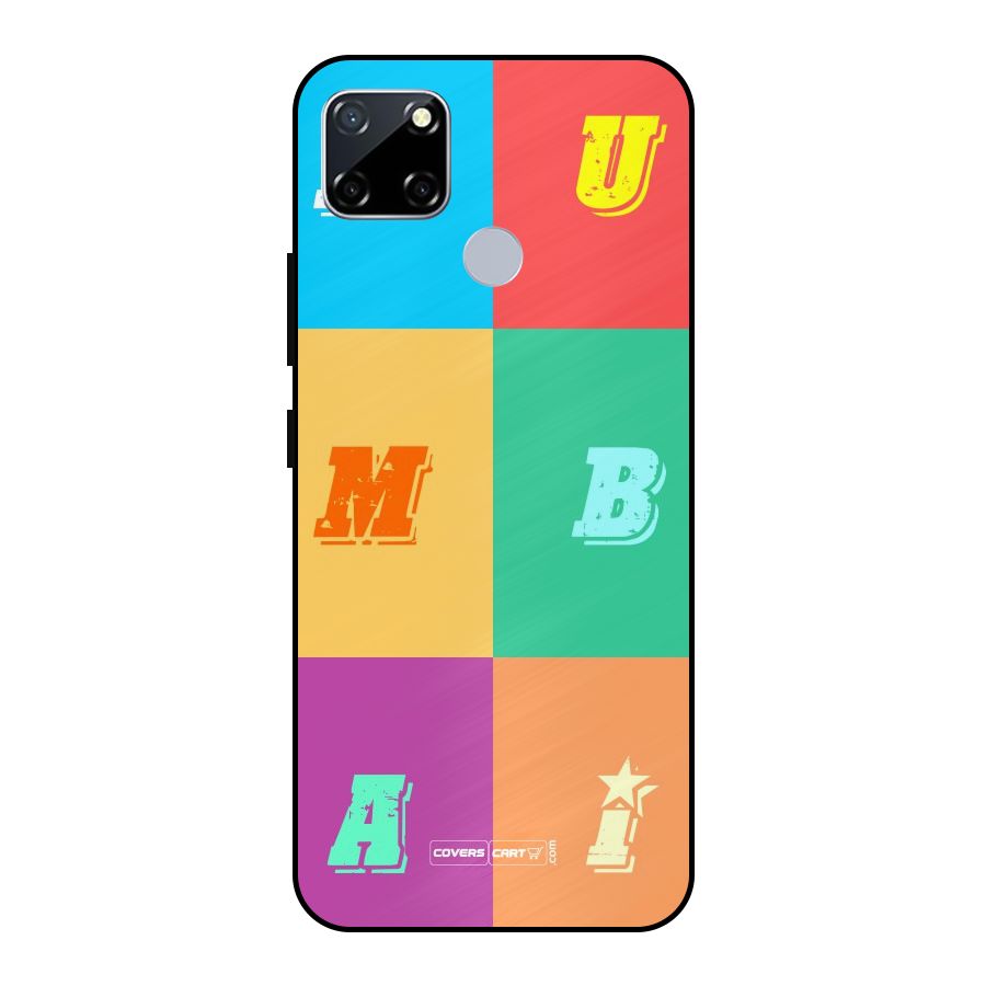 Mumbai Alphabets Metal Back Case for Realme Narzo 20