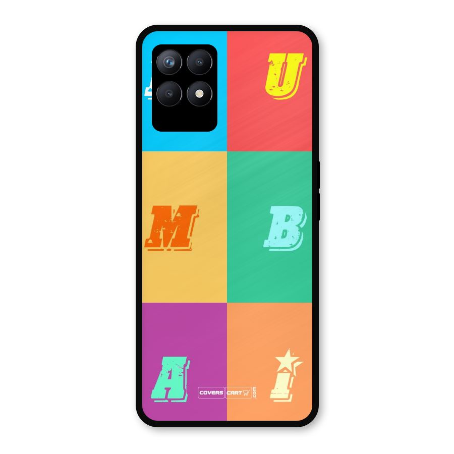 Mumbai Alphabets Metal Back Case for Realme Narzo 50