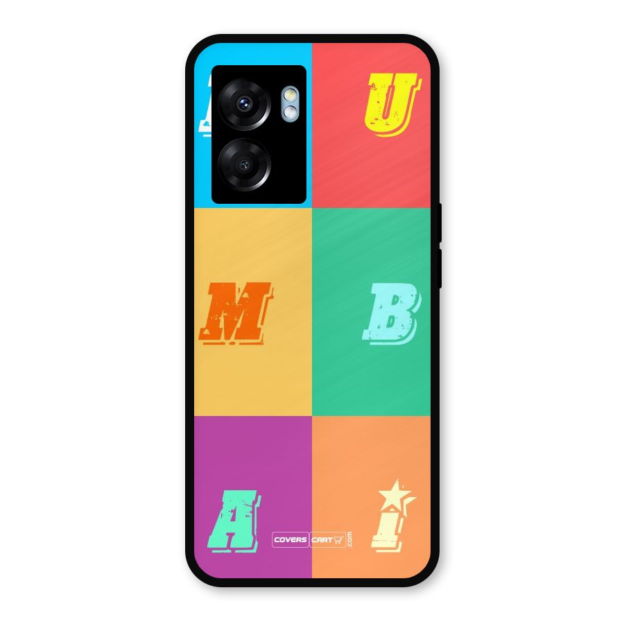 Mumbai Alphabets Metal Back Case for Realme Narzo 50 5G