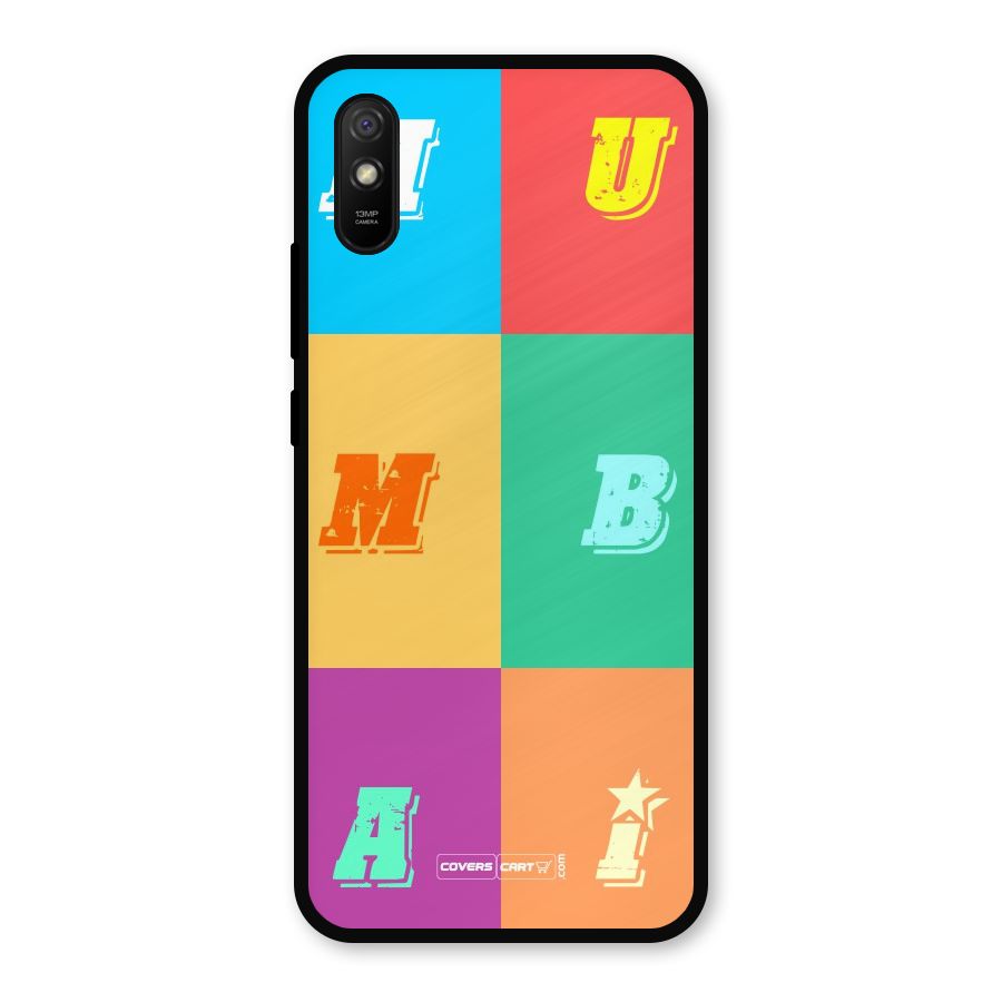 Mumbai Alphabets Metal Back Case for Redmi 9i