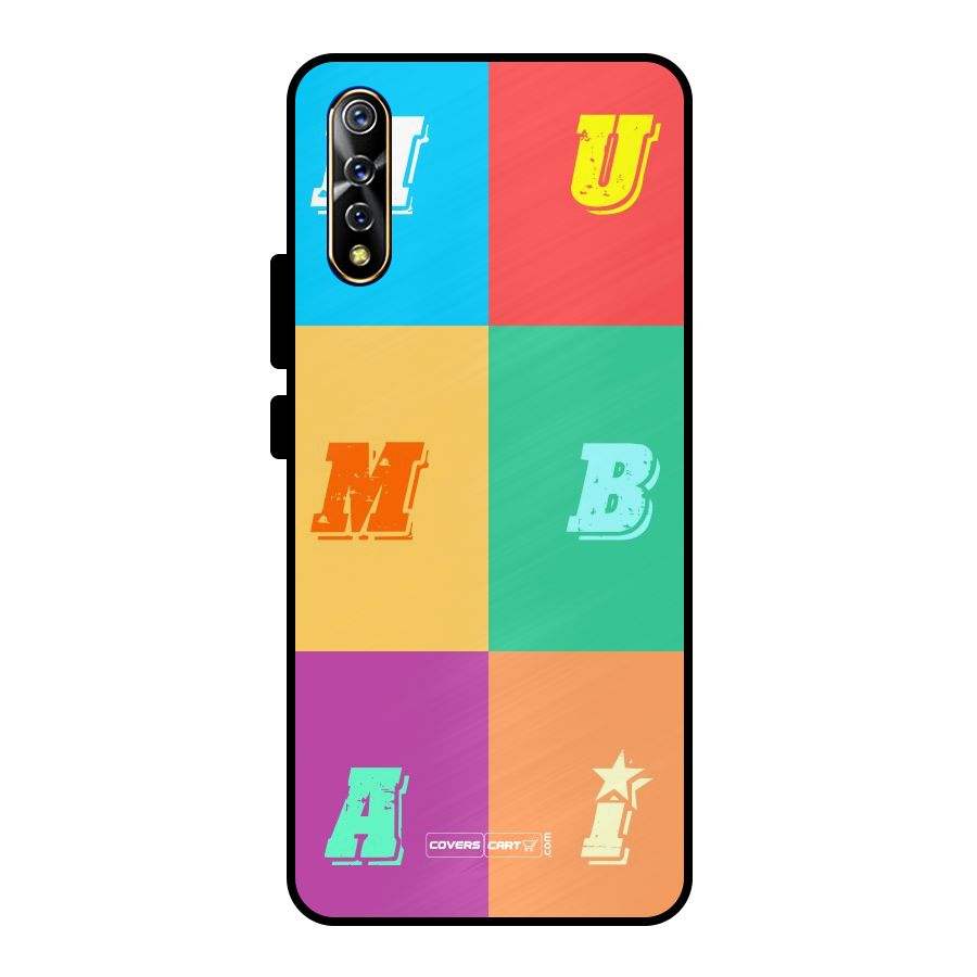 Mumbai Alphabets Metal Back Case for Vivo S1