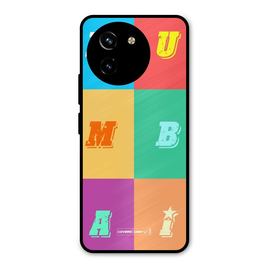 Mumbai Alphabets Metal Back Case for Vivo T3x