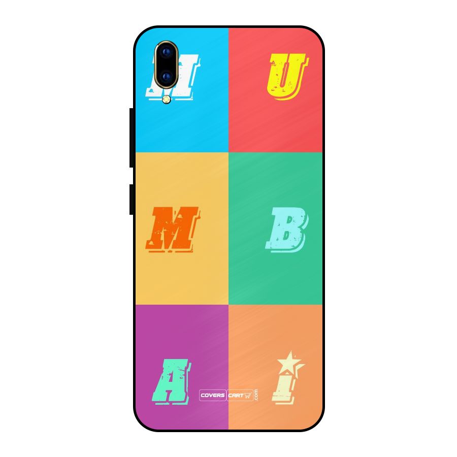 Mumbai Alphabets Metal Back Case for Vivo V11 Pro