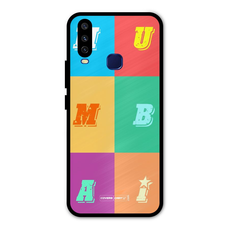Mumbai Alphabets Metal Back Case for Vivo V17