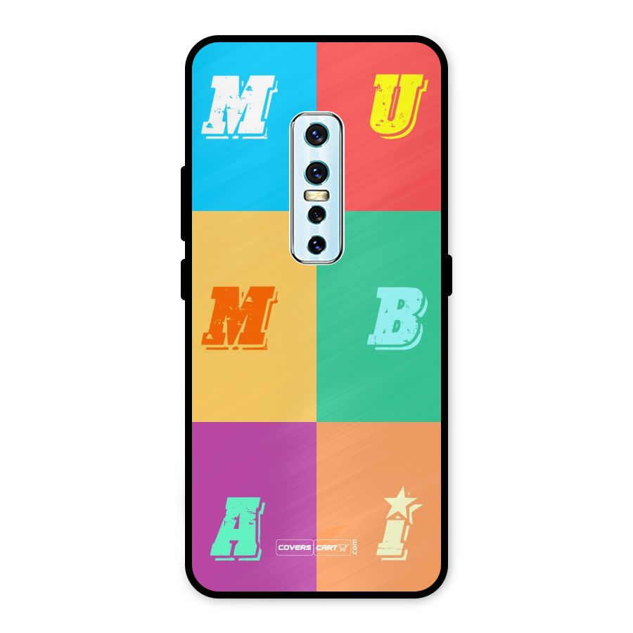 Mumbai Alphabets Metal Back Case for Vivo V17 Pro