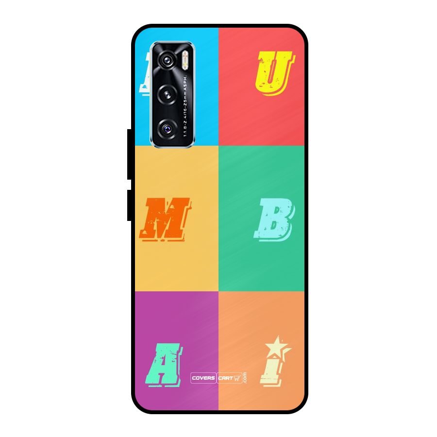 Mumbai Alphabets Metal Back Case for Vivo V20 SE