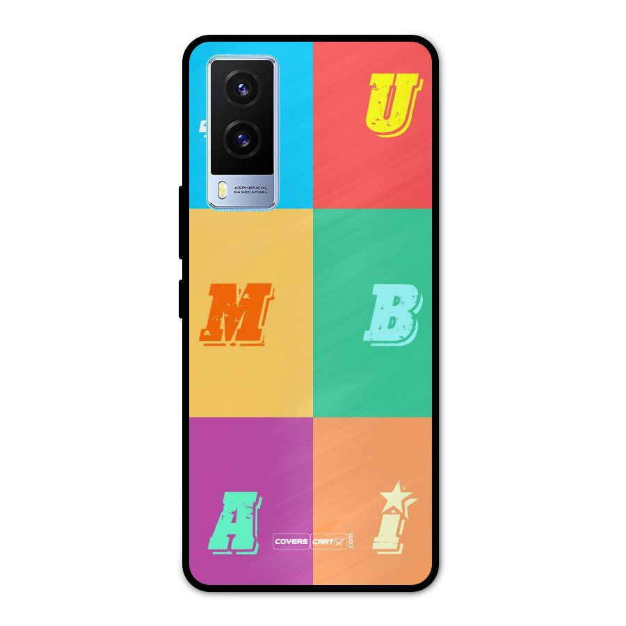 Mumbai Alphabets Metal Back Case for Vivo V21e 5G