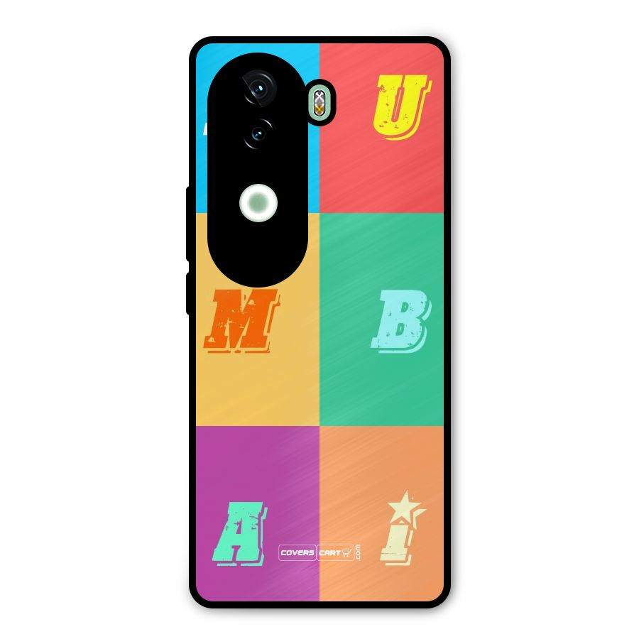 Mumbai Alphabets Metal Back Case for Vivo V40e
