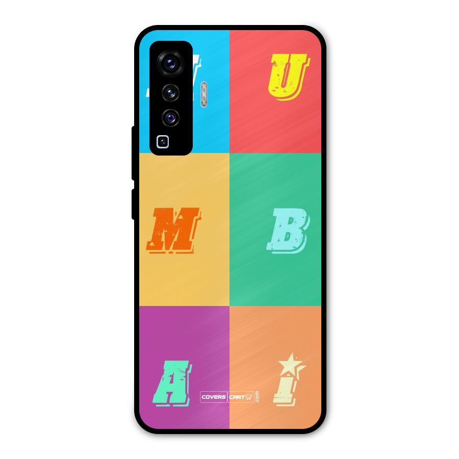 Mumbai Alphabets Metal Back Case for Vivo X50