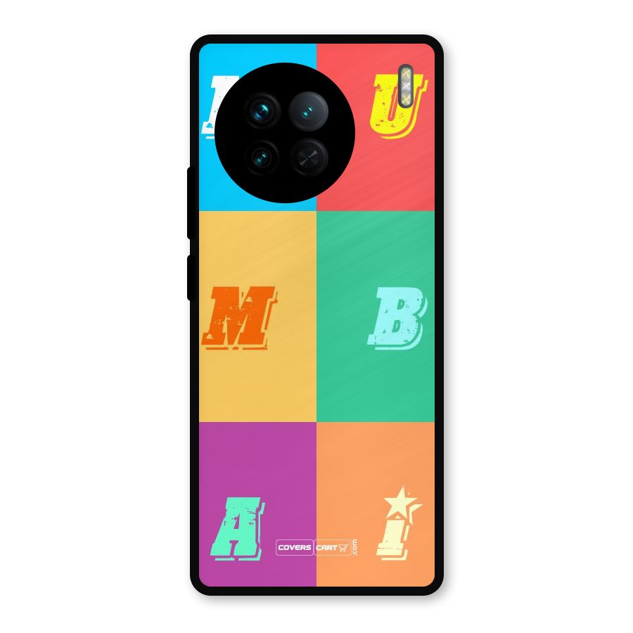 Mumbai Alphabets Metal Back Case for Vivo X90