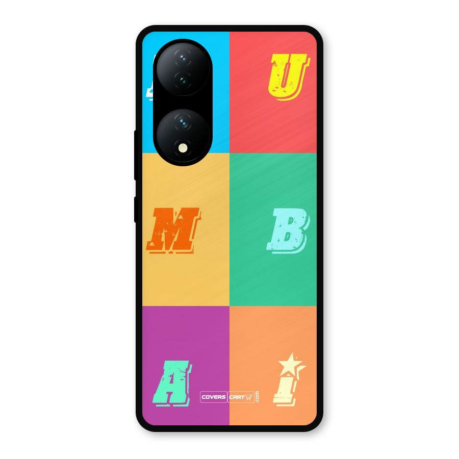 Mumbai Alphabets Metal Back Case for Vivo Y100a