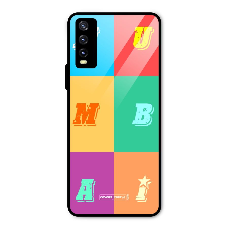 Mumbai Alphabets Metal Back Case for Vivo Y20g