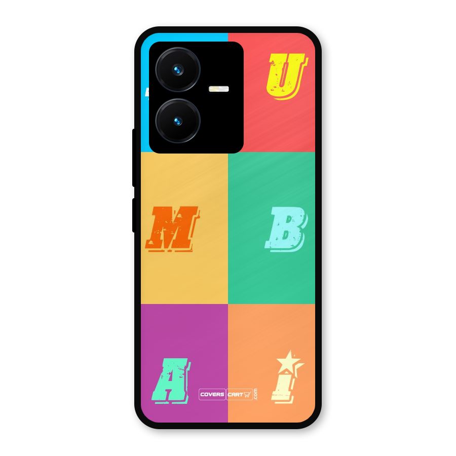Mumbai Alphabets Metal Back Case for Vivo Y22