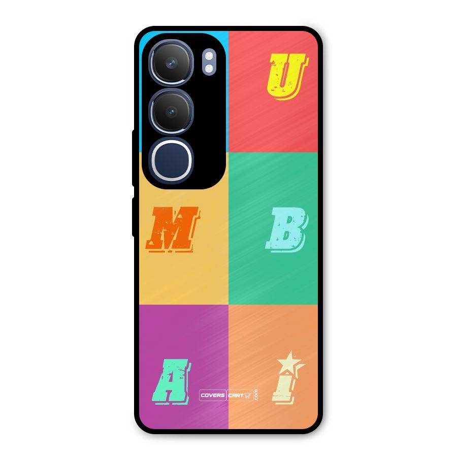 Mumbai Alphabets Metal Back Case for Vivo Y29