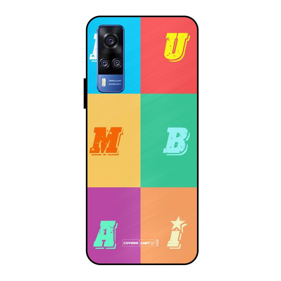 Mumbai Alphabets Metal Back Case for Vivo Y51