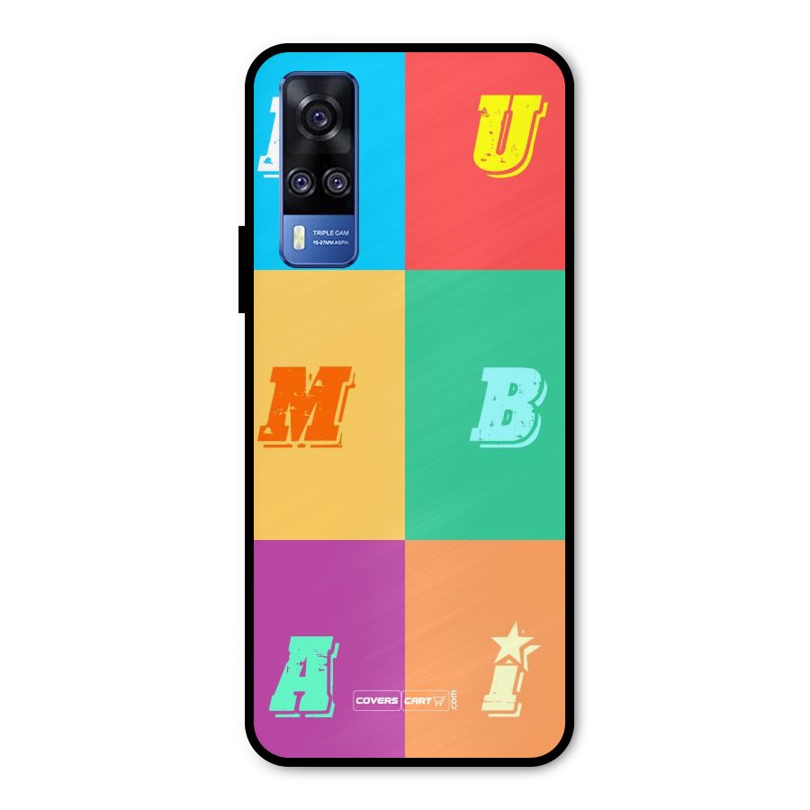 Mumbai Alphabets Metal Back Case for Vivo Y51A