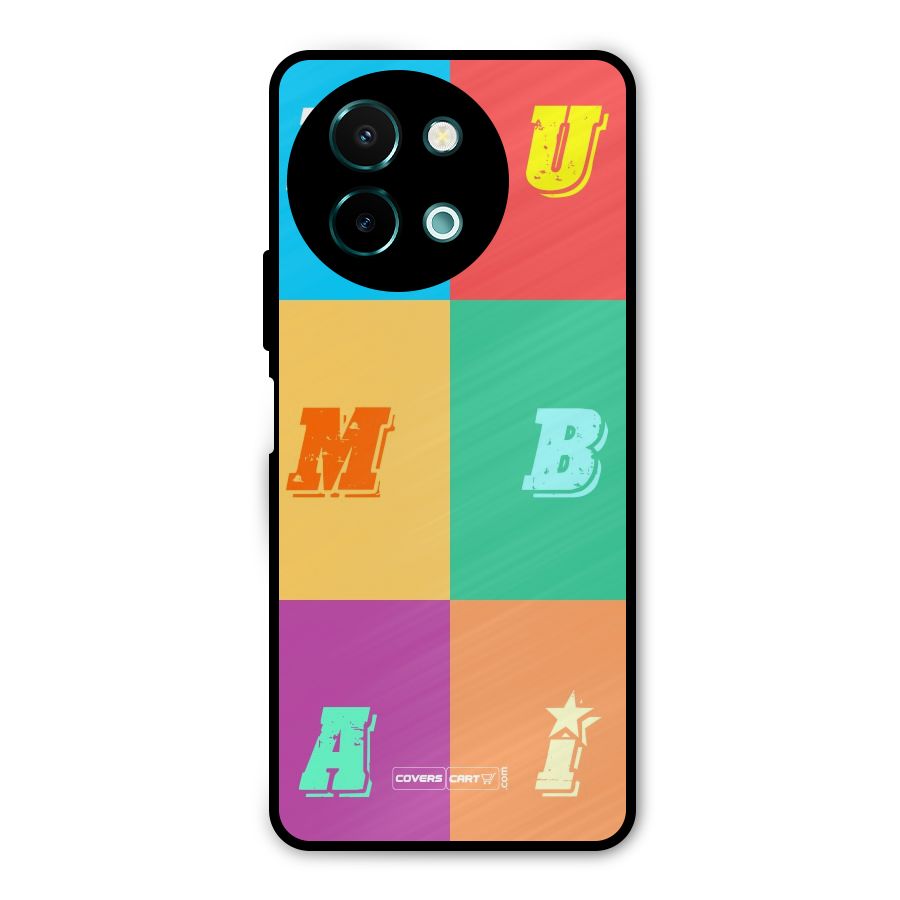 Mumbai Alphabets Metal Back Case for Vivo Y58