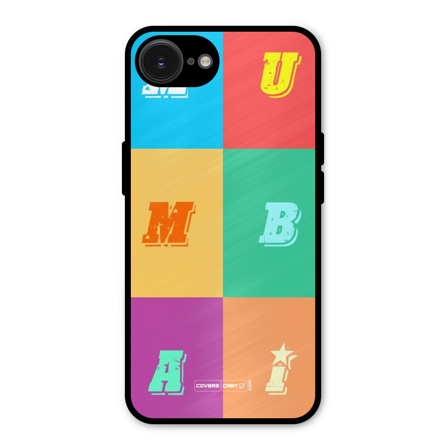Mumbai Alphabets Metal Back Case for iPhone 16e